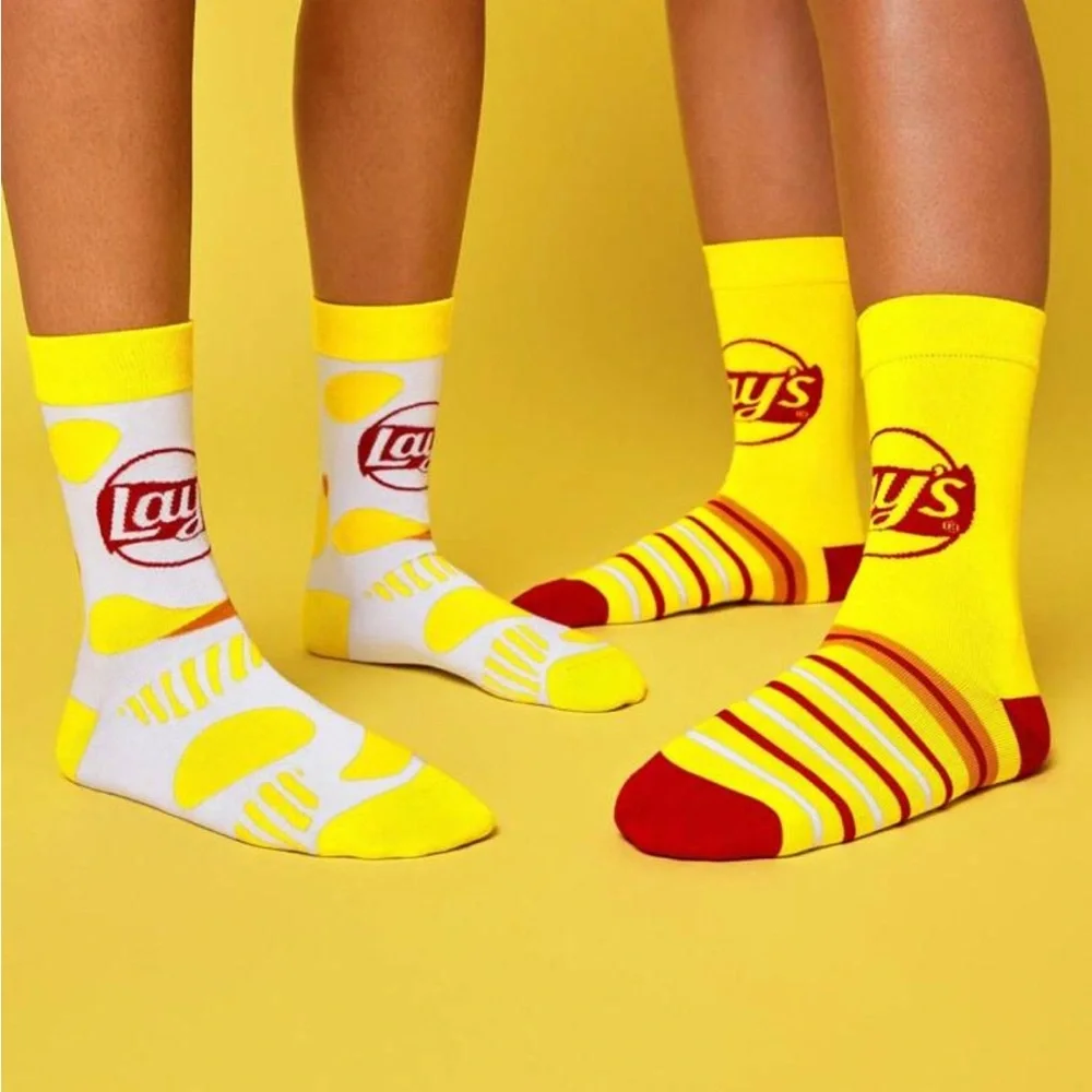 Lays Potato Chip Crewneck Sock Set NEW 🏷️